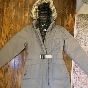 North Face Goose Down Belted Coat